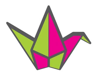 icon of the Padlet logo, an origami bird