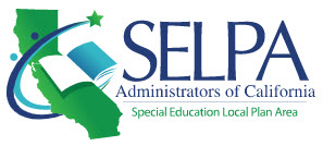 logo of the SELPA Administrators of California with the state, book, people, and star